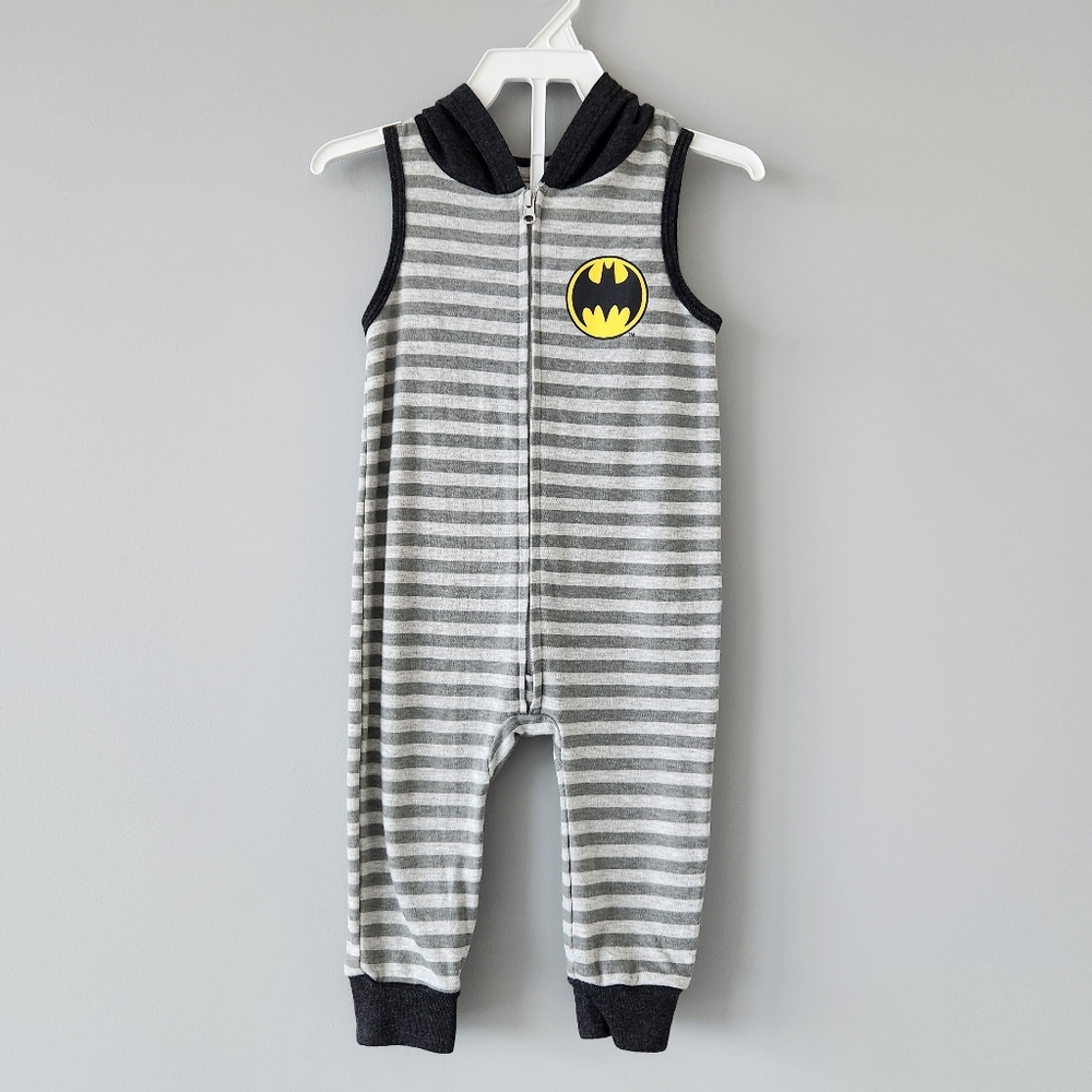 Sleeveless Hooded Batman Jumper - Size 12 Months